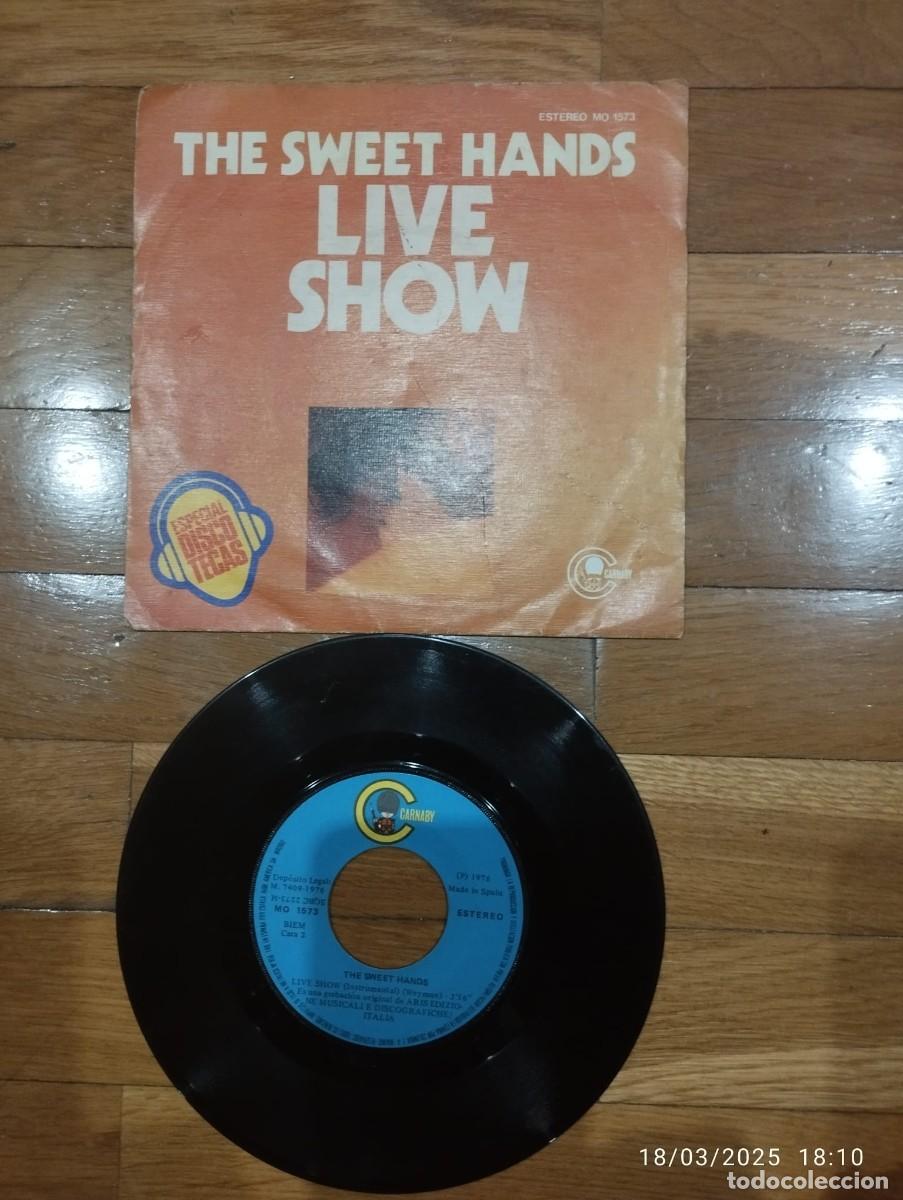 Discos de vinilo: SINGLE SWEET HANDS - LIVE SHOW - 1976 - Foto 1