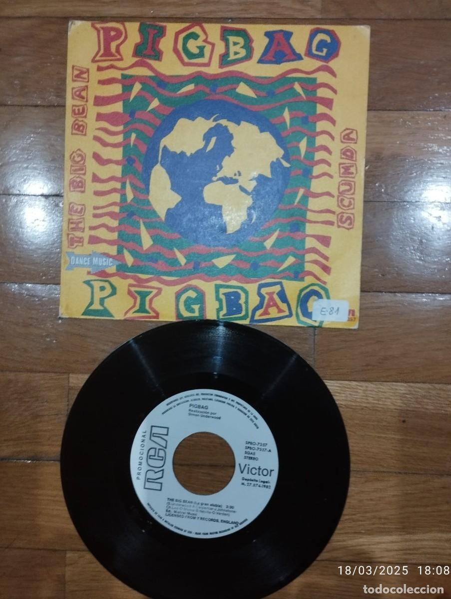 Discos de vinilo: SINGLE - PIGBAG - THE BIG BEAN - 1982 - Foto 1