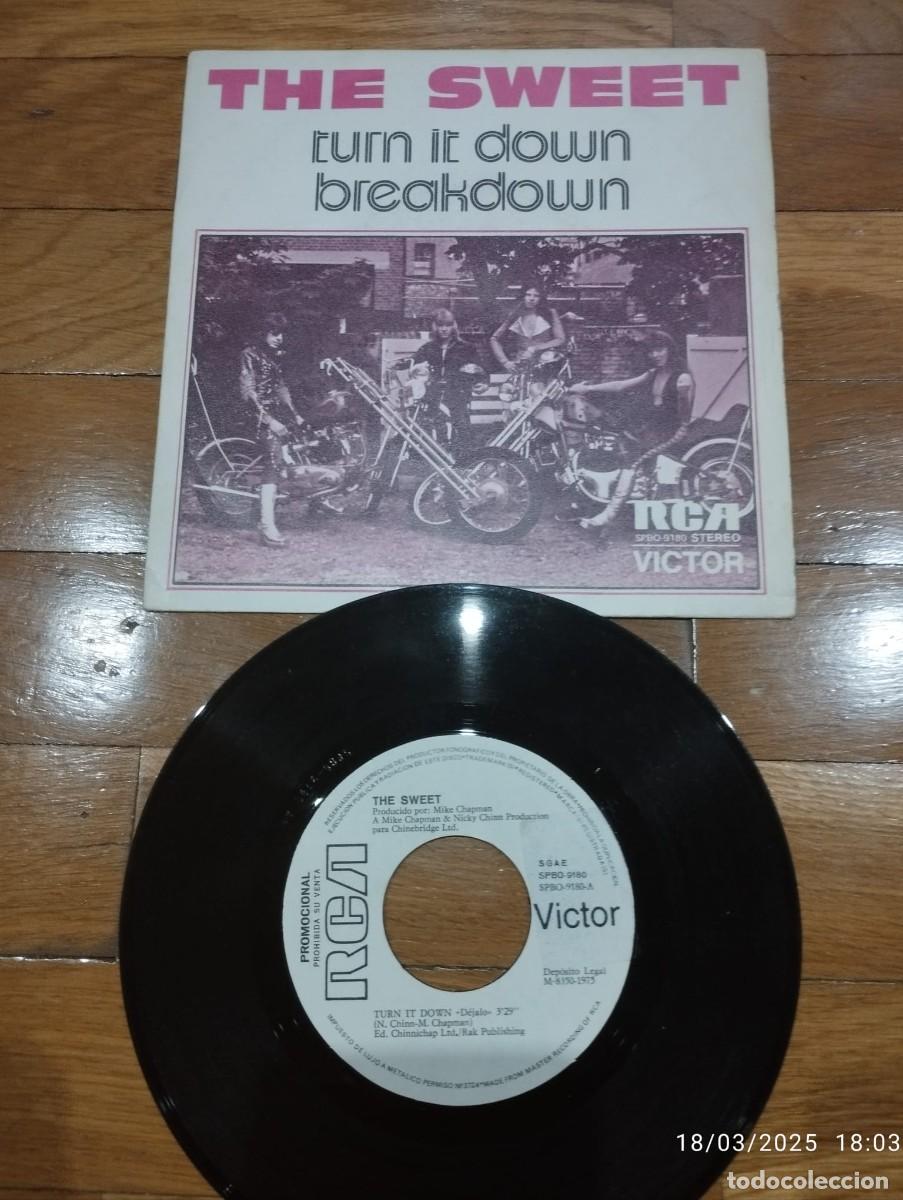 Discos de vinilo: SINGLE - THE SWEET - TURN IT DOWN - 1975 - Foto 1