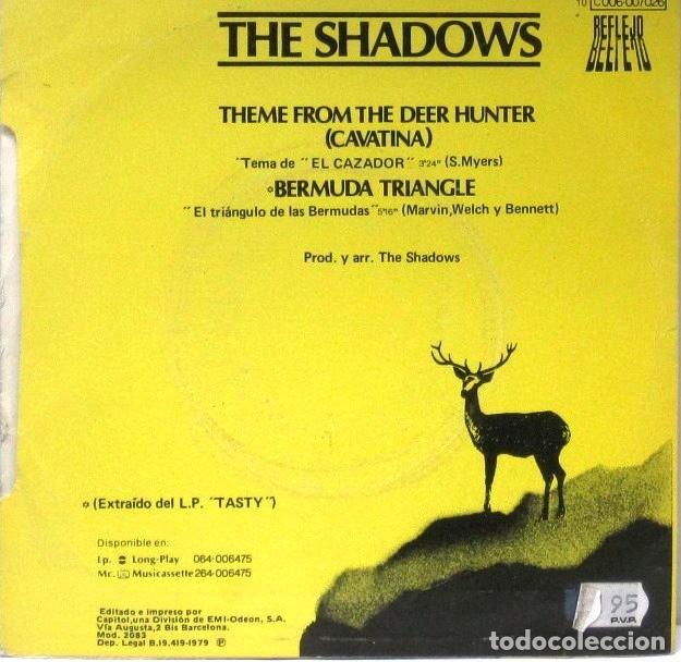 Discos de vinilo: THE SHADOWS - EL CAZADOR - SINGLE - Foto 2