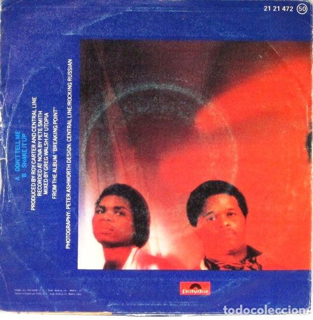 Discos de vinilo: CENTRAL LINE - DONT TELL ME - SINGLE - Foto 2