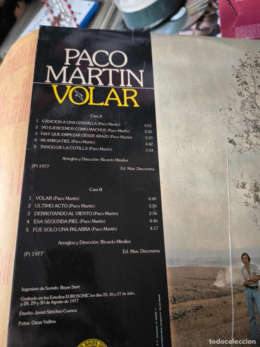 Discos de vinilo: LP PACO MARTIN VOLAR - Foto 2