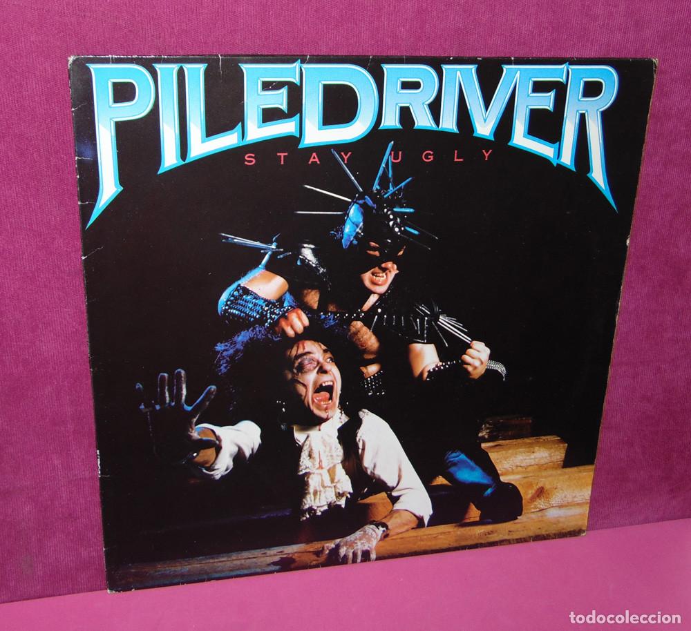 Discos de vinilo: PILEDRIVER&ndash; Stay Ugly - LP ROADRUNNER 1986 - Foto 1