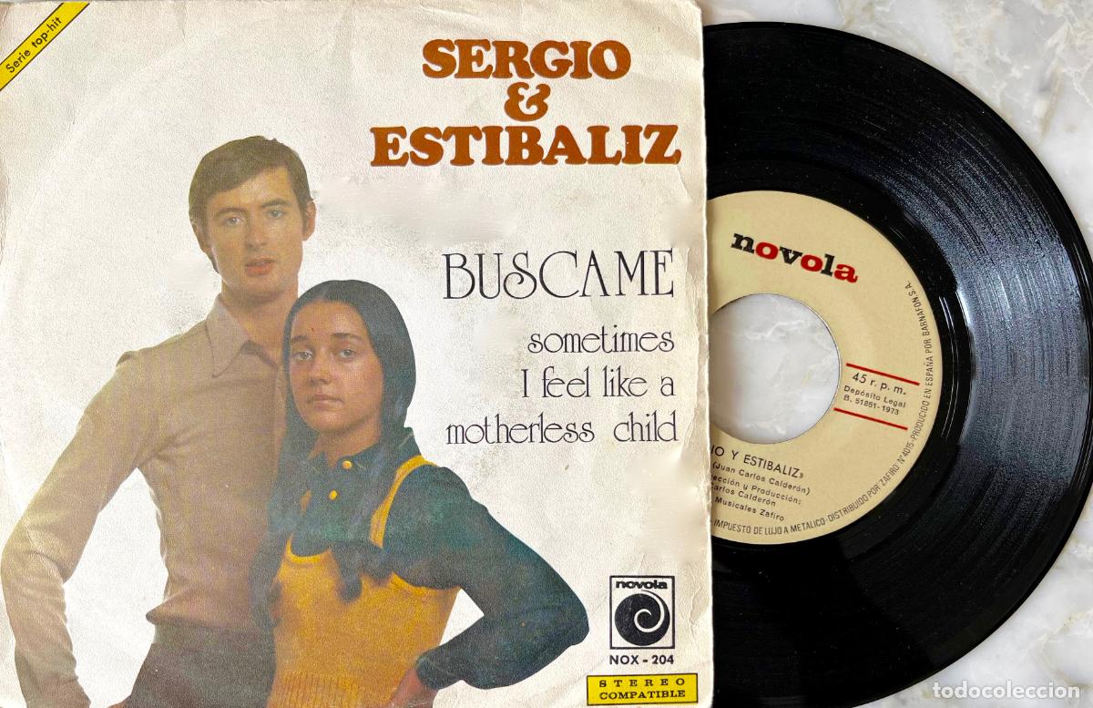 Discos de vinilo: SERGIO & ESTIBALIZ. BUSCAME. SINGLE ORIGINAL ESPA&Ntilde;A 1973 - Foto 1