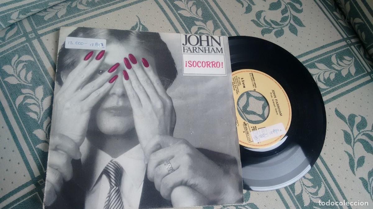 Vinyl-Schallplatten: SINGLE (vinilo)-promoci&oacute;n- de JOHN FARHAM aa&ntilde;os 80