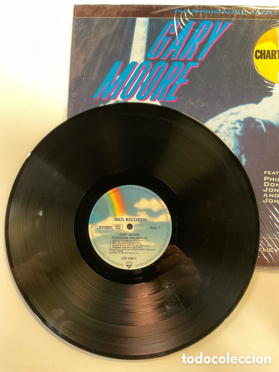 Discos de vinilo: GARY MOORE. PARISIENNE WALKWAYS. - Foto 3