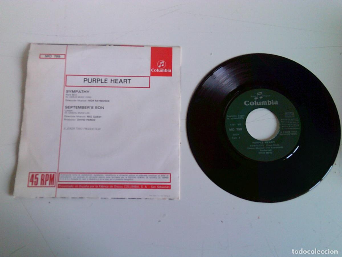 Discos de vinilo: Single Purple Heart Sympathy - Foto 2