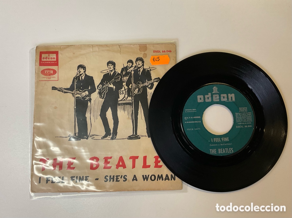 Discos de vinilo: THE BEATLES. I Feel Fine. SINGLE. - Foto 3