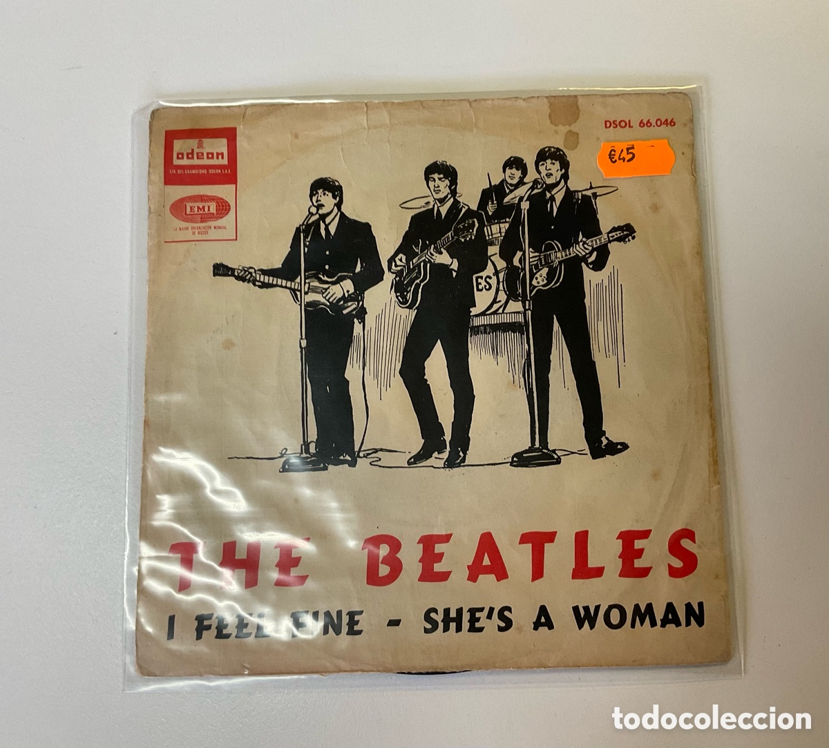 Discos de vinilo: THE BEATLES. I Feel Fine. SINGLE. - Foto 1