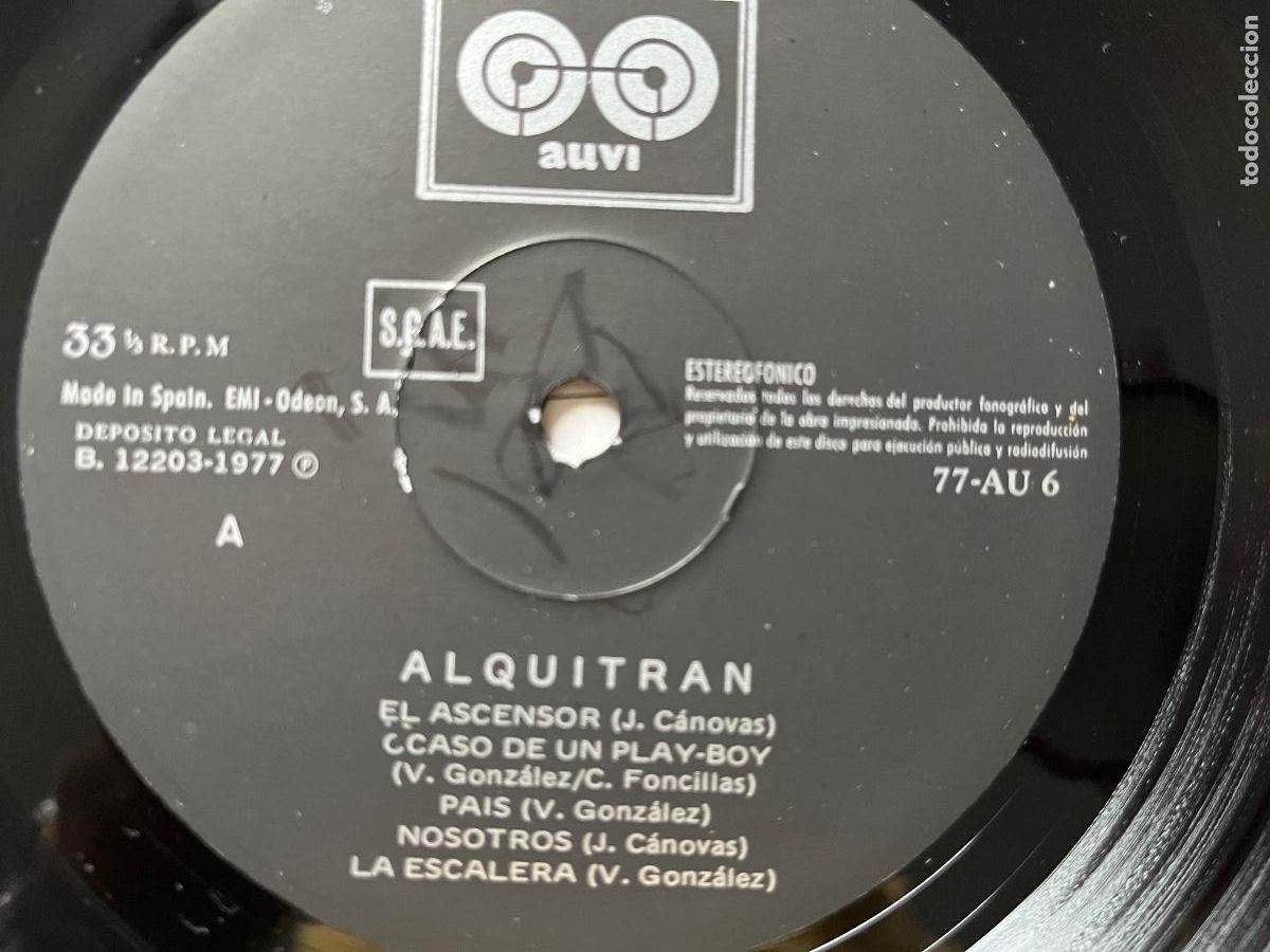 Discos de vinilo: ALQUITRAN. Alquitran. (vinilo lp 1977) - Foto 3
