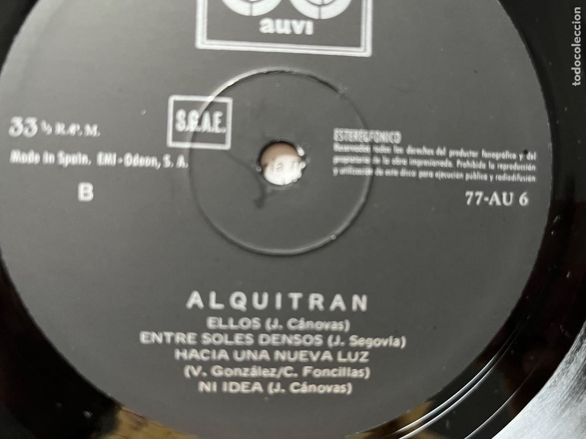 Discos de vinilo: ALQUITRAN. Alquitran. (vinilo lp 1977) - Foto 4