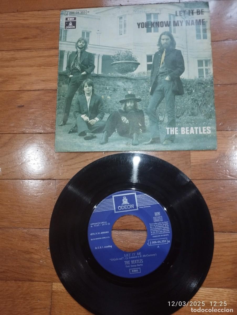 Discos de vinilo: SINGLE - THE BEATLES - LET IT BE - 1970 - Foto 1