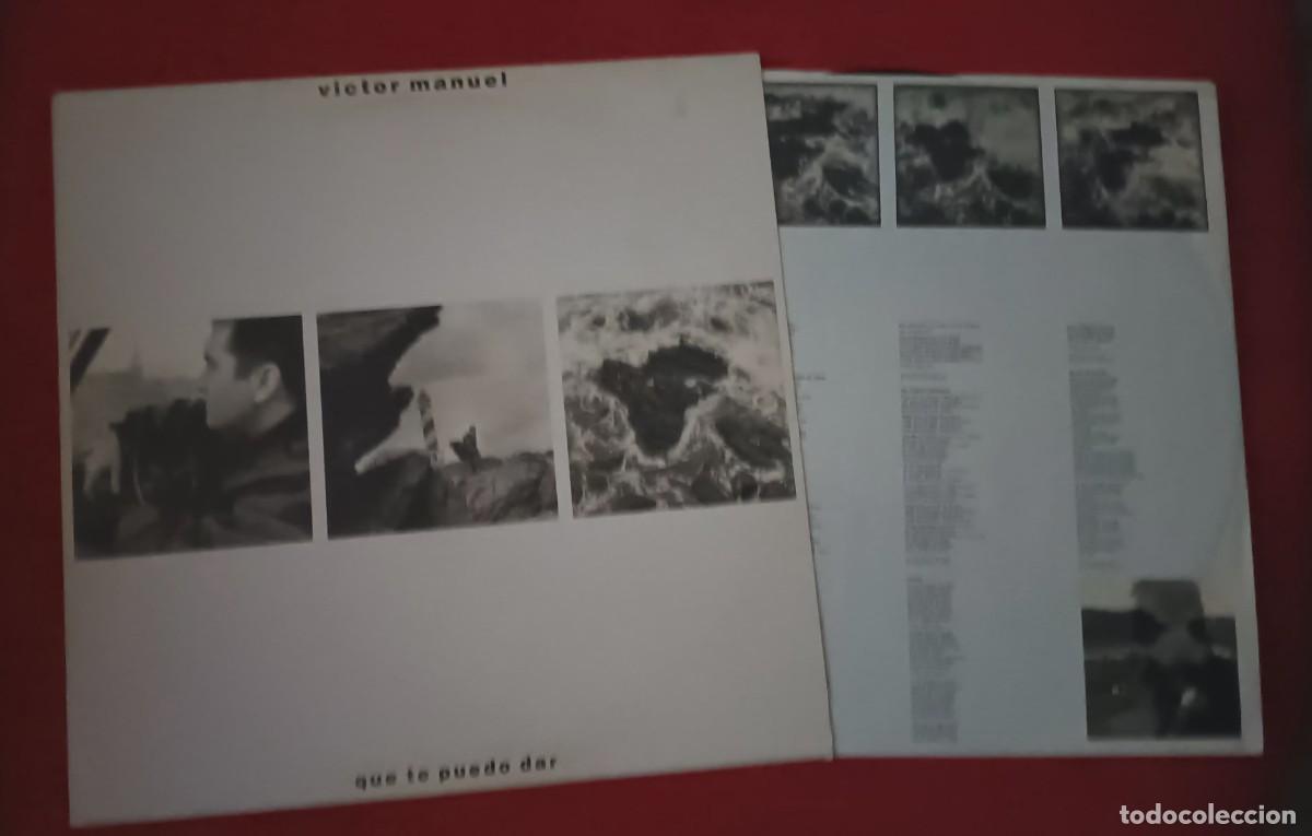 Discos de vinilo: VICTOR MANUEL - QUE TE PUEDO DAR - LP - Foto 2