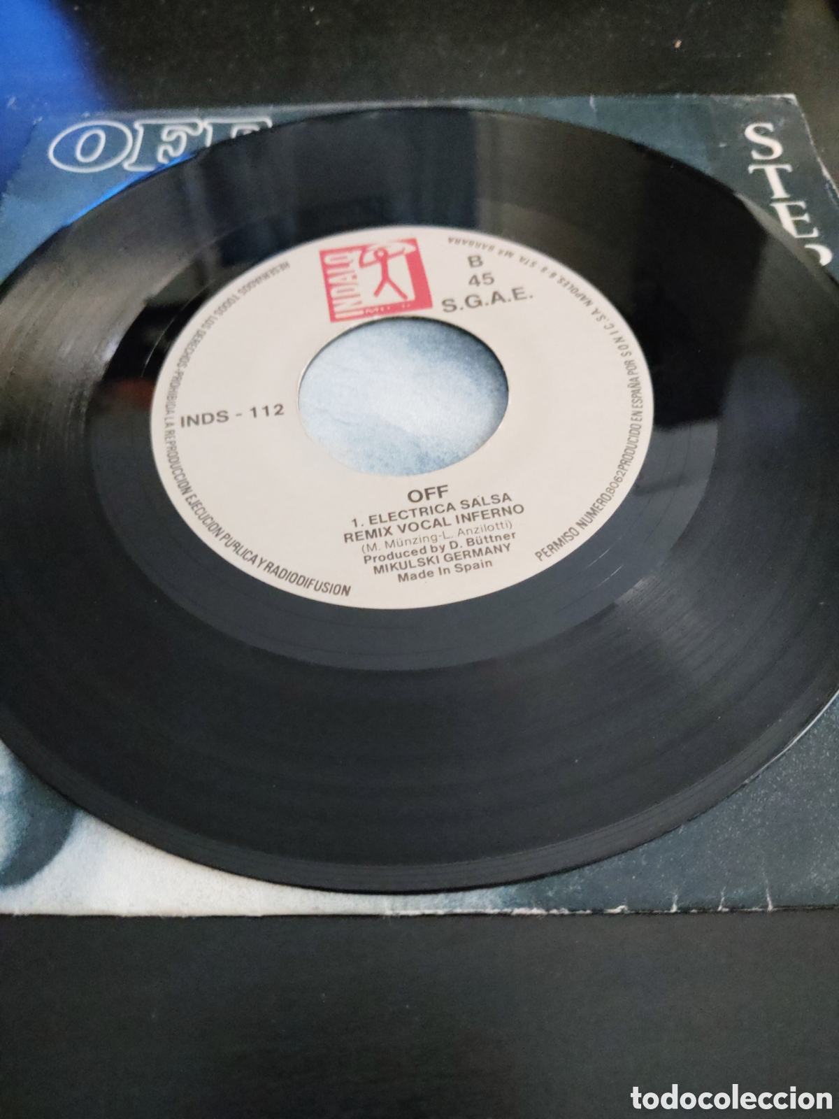 Discos de vinilo: Off&nbsp;&ndash;&nbsp;Step By Step. Vinilo 7&rdquo; single promo 1987 Espa&ntilde;a - Foto 4