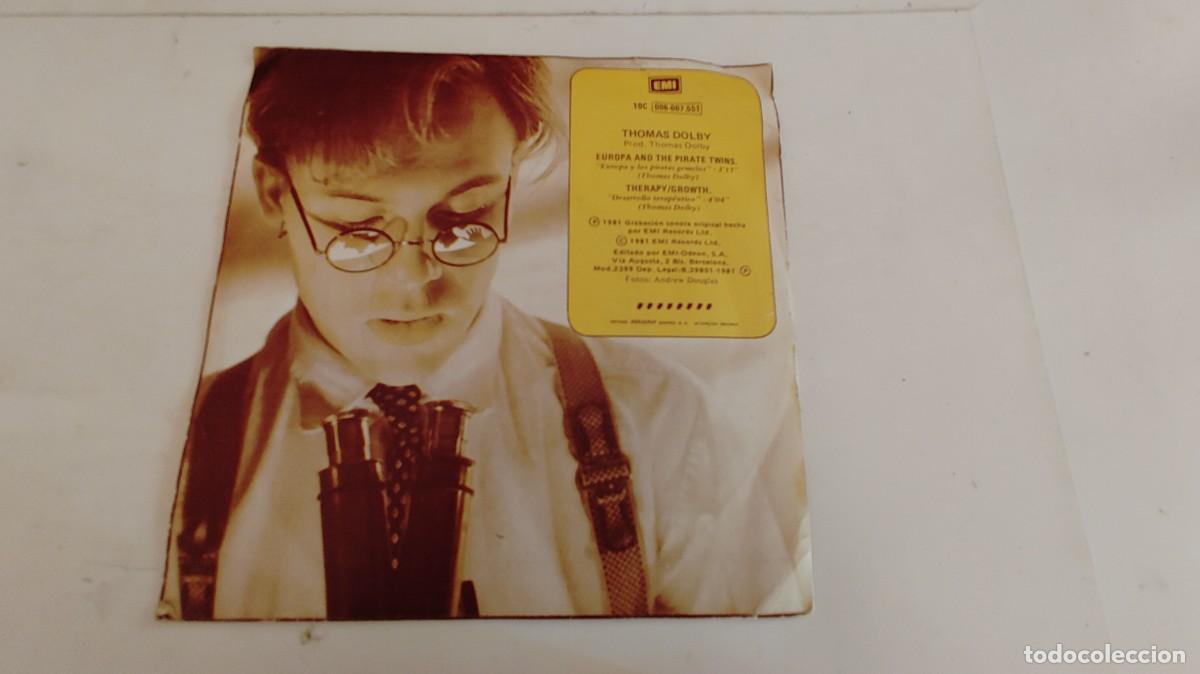 Discos de vinilo: THOMAS DOLBY-SINGLE EUROPA Y LOS PIRATAS GEMELOS - Foto 2