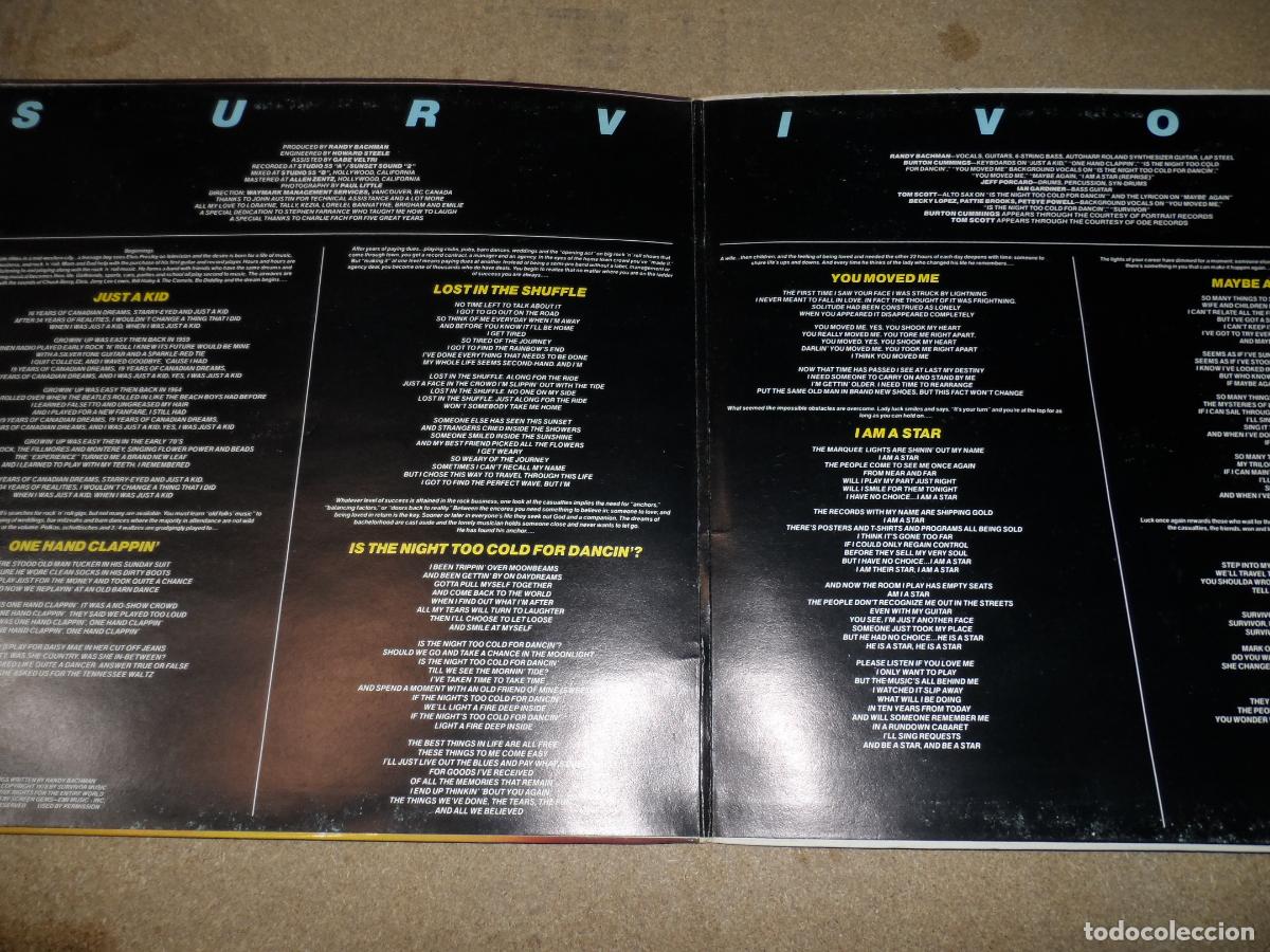 Discos de vinilo: Randy Bachman - Survivor (SPAIN 1978) - Foto 2