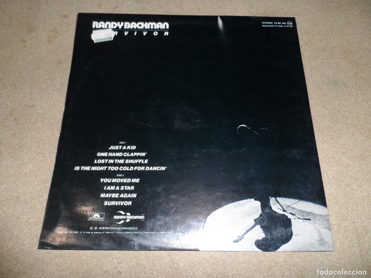 Discos de vinilo: Randy Bachman - Survivor (SPAIN 1978) - Foto 3