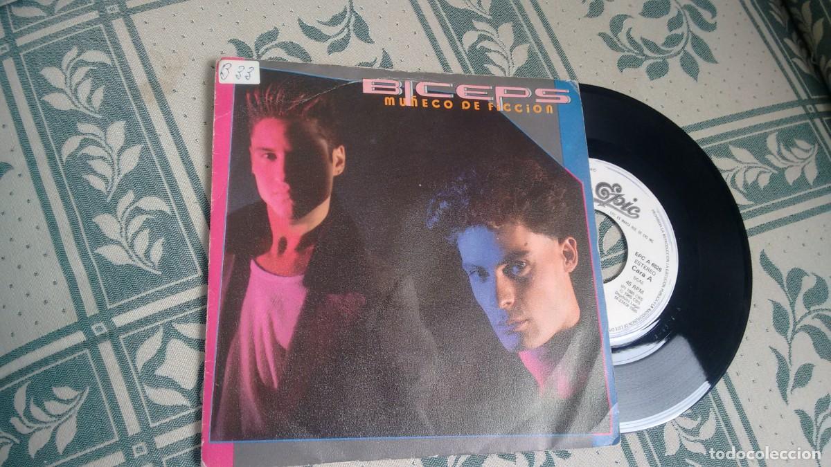 Discos de vinilo: SINGLE (vinilo) -promoci&oacute;n-de BICEPS a&ntilde;os - Foto 1