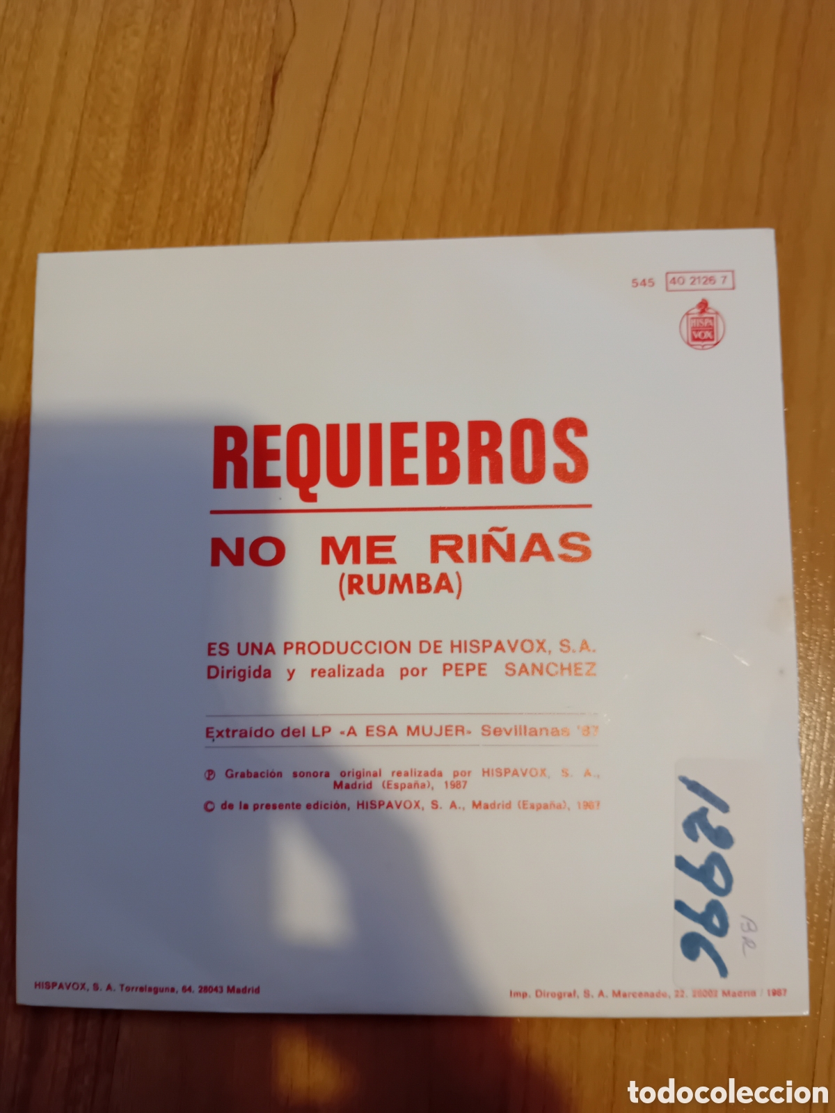 Discos de vinilo: REQUIEBROS. NO ME RI&Ntilde;AS - Foto 1