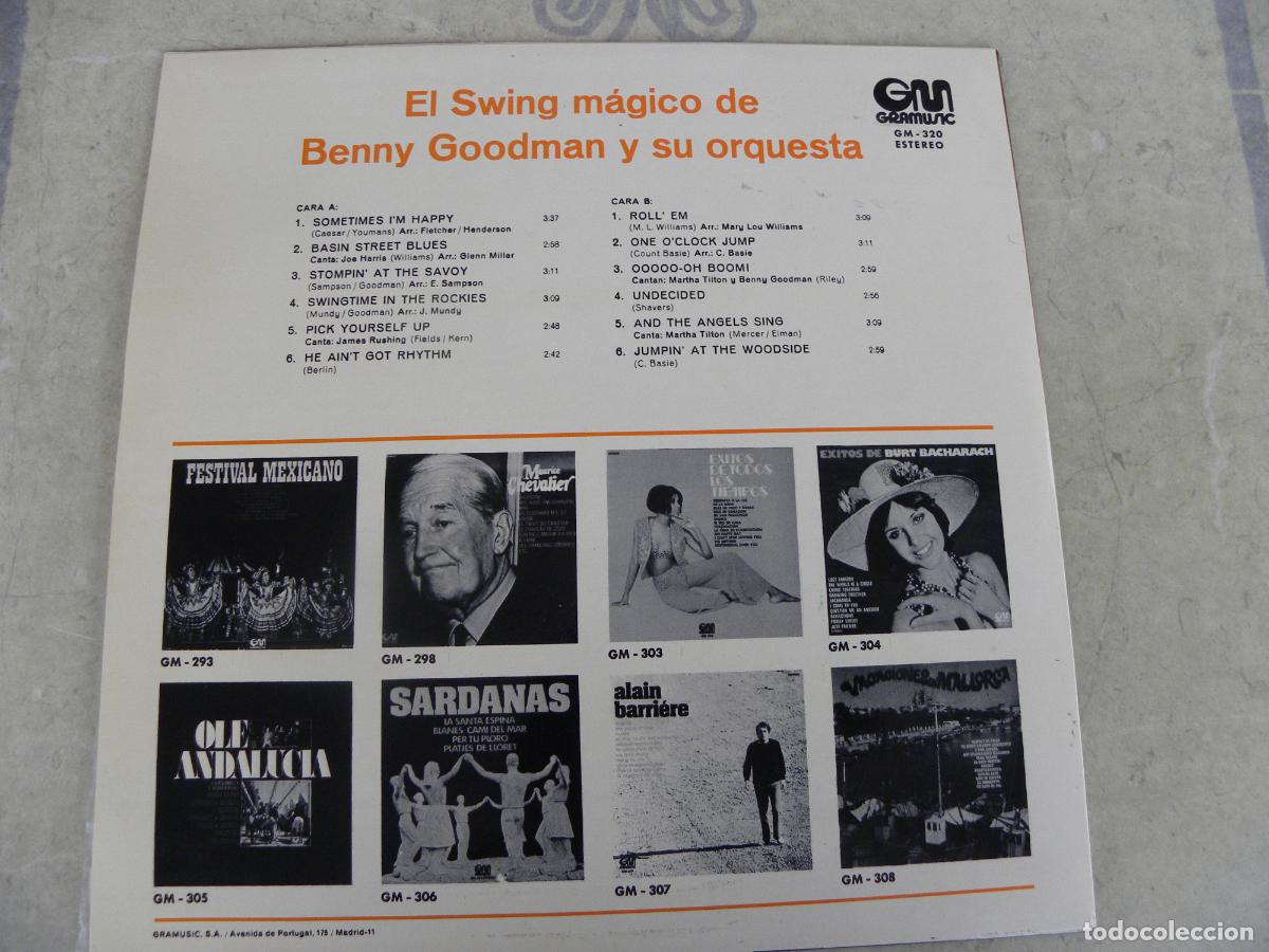 Discos de vinilo: BENNY GOODMAN Y SU ORQUESTA -LP 1974 - Foto 2