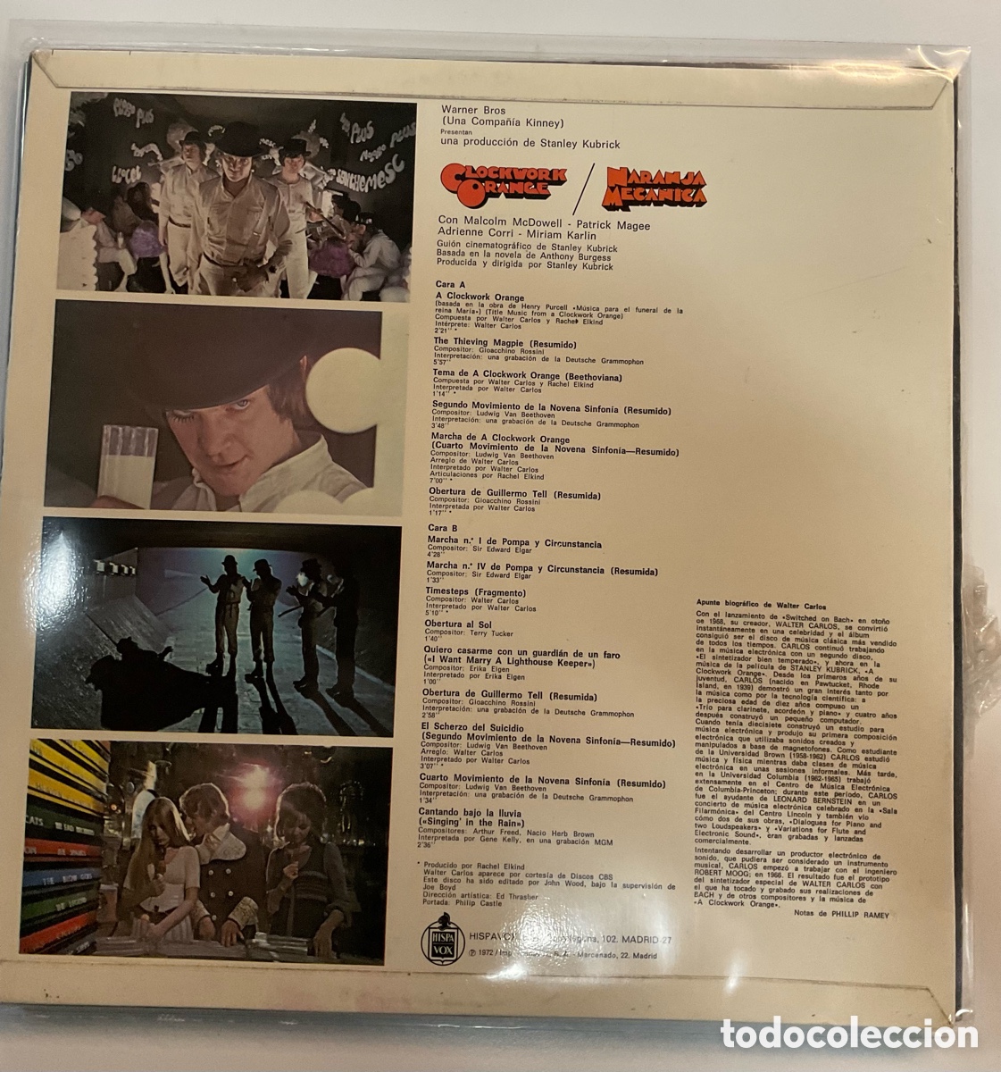 Discos de vinilo: LA NARANJA MEC&Aacute;NICA. BSO. - Foto 2