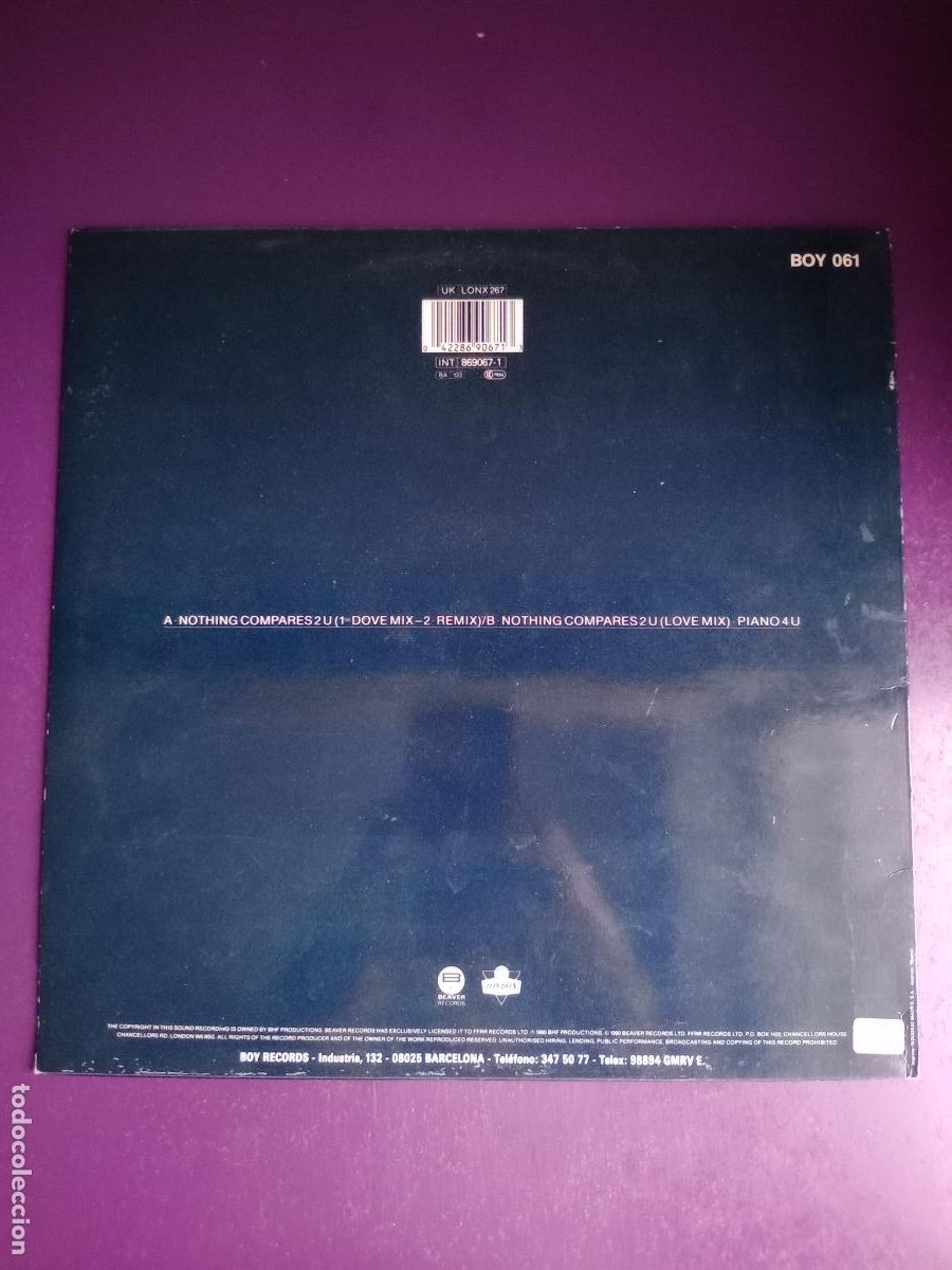 Discos de vinilo: MXM &ndash; Nothing Compares 2 U - MAXI BOY 1990 - ELECTRONICA DISCO HOUSE - Foto 2