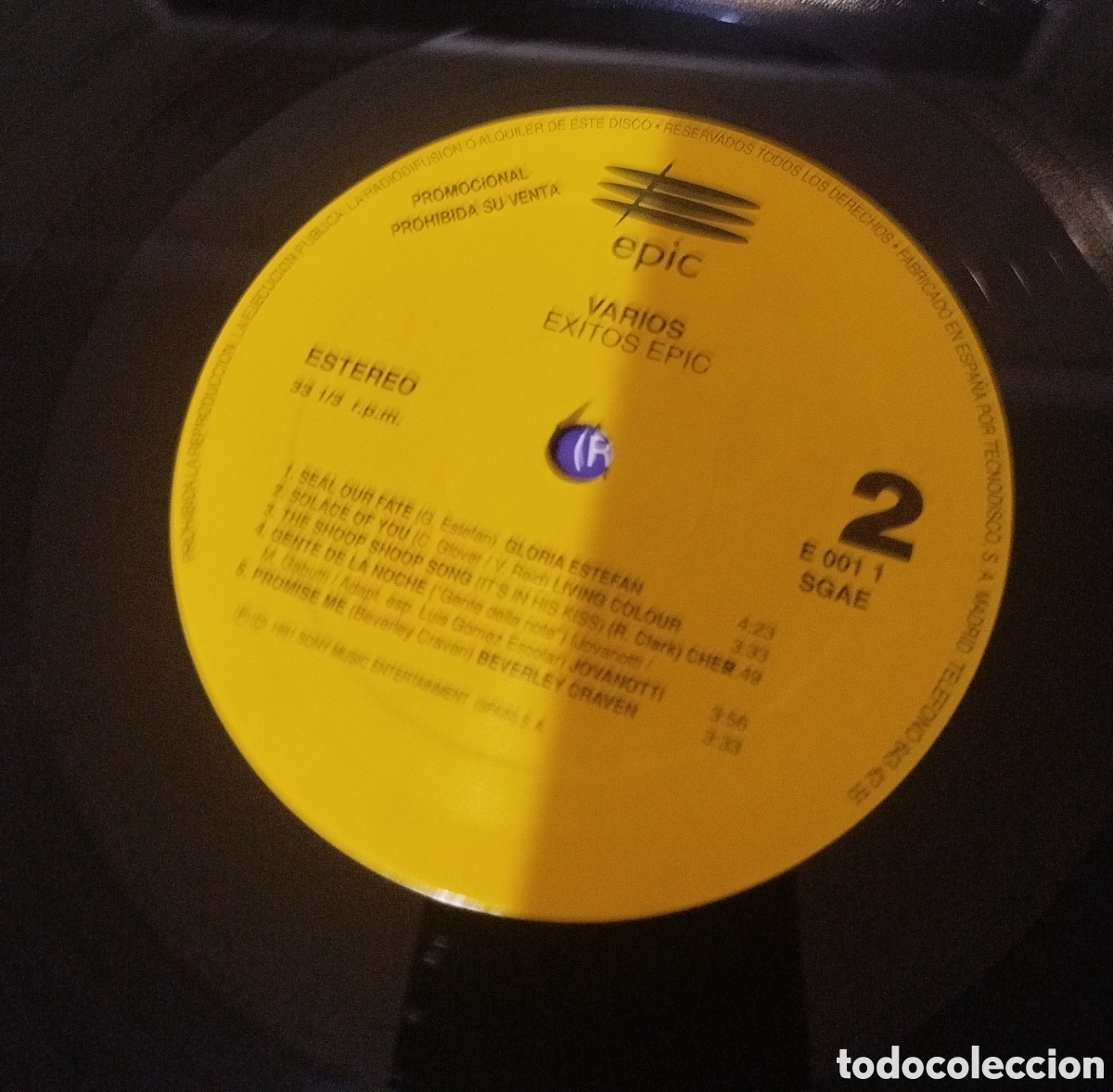 Discos de vinilo: &Eacute;xitos Epic. VV.AA. Doble disco - Foto 3