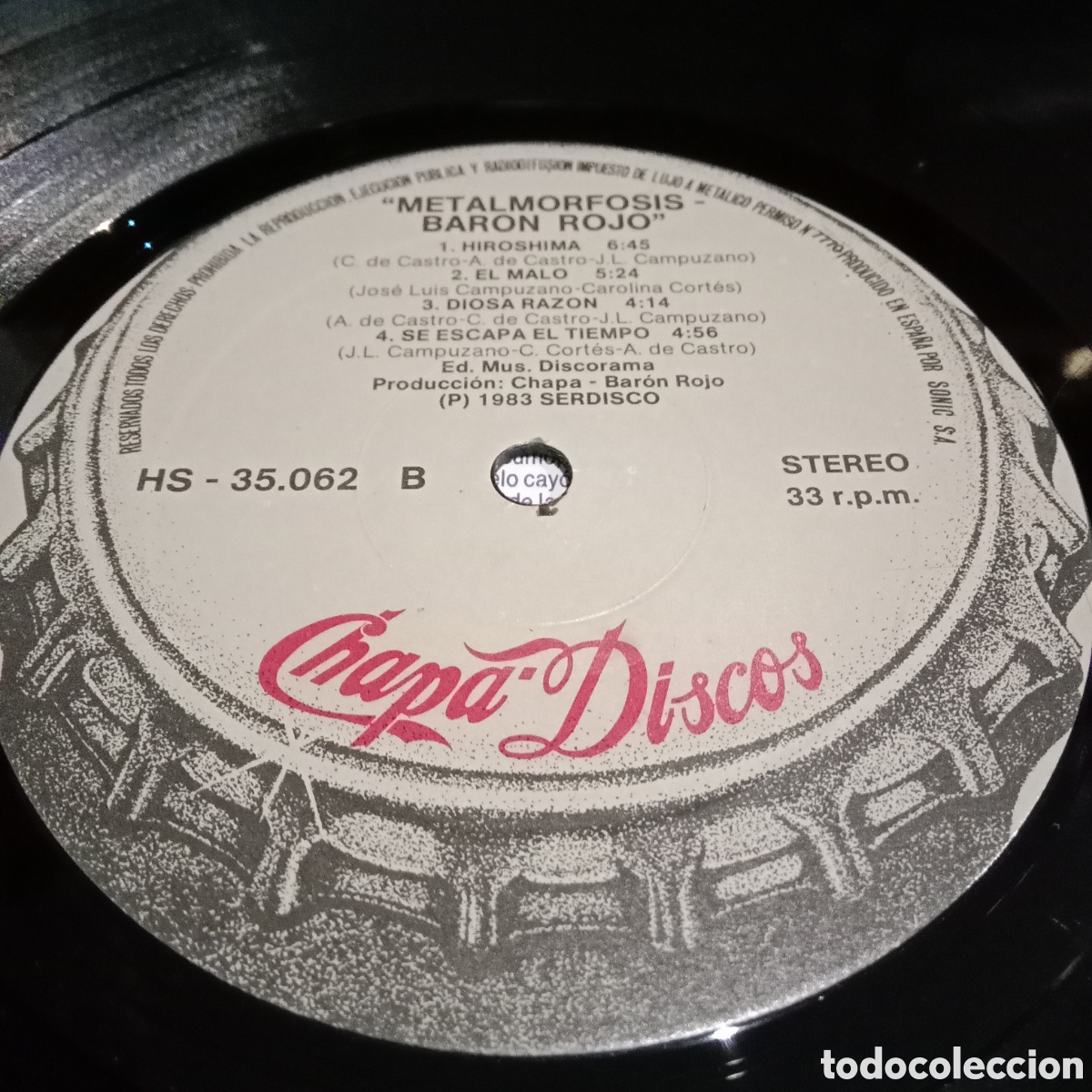 Discos de vinilo: BARON ROJO - METALMORFOSIS - LP - Foto 6
