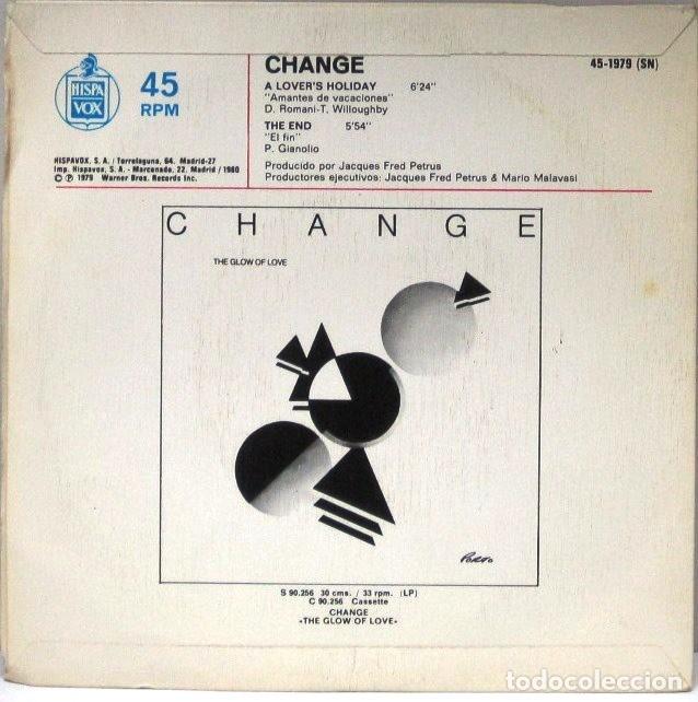 Discos de vinilo: CHANGE - A LORS HOLIDAY - SINGLE - Foto 2