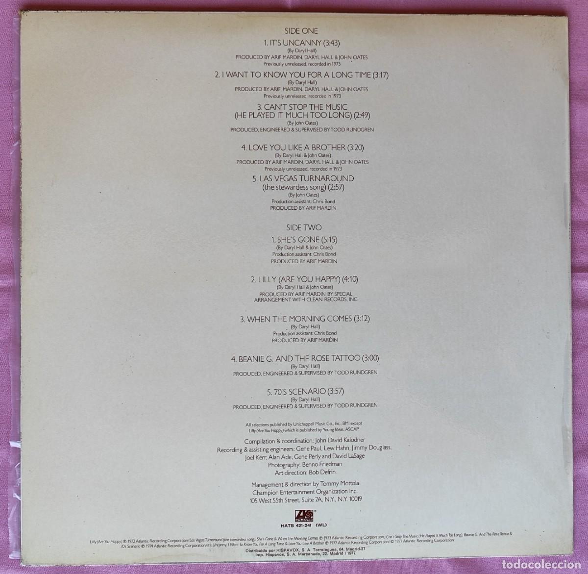 Discos de vinilo: DARYL HALLJOHN DATES .- NO GOODBYES. - Foto 2