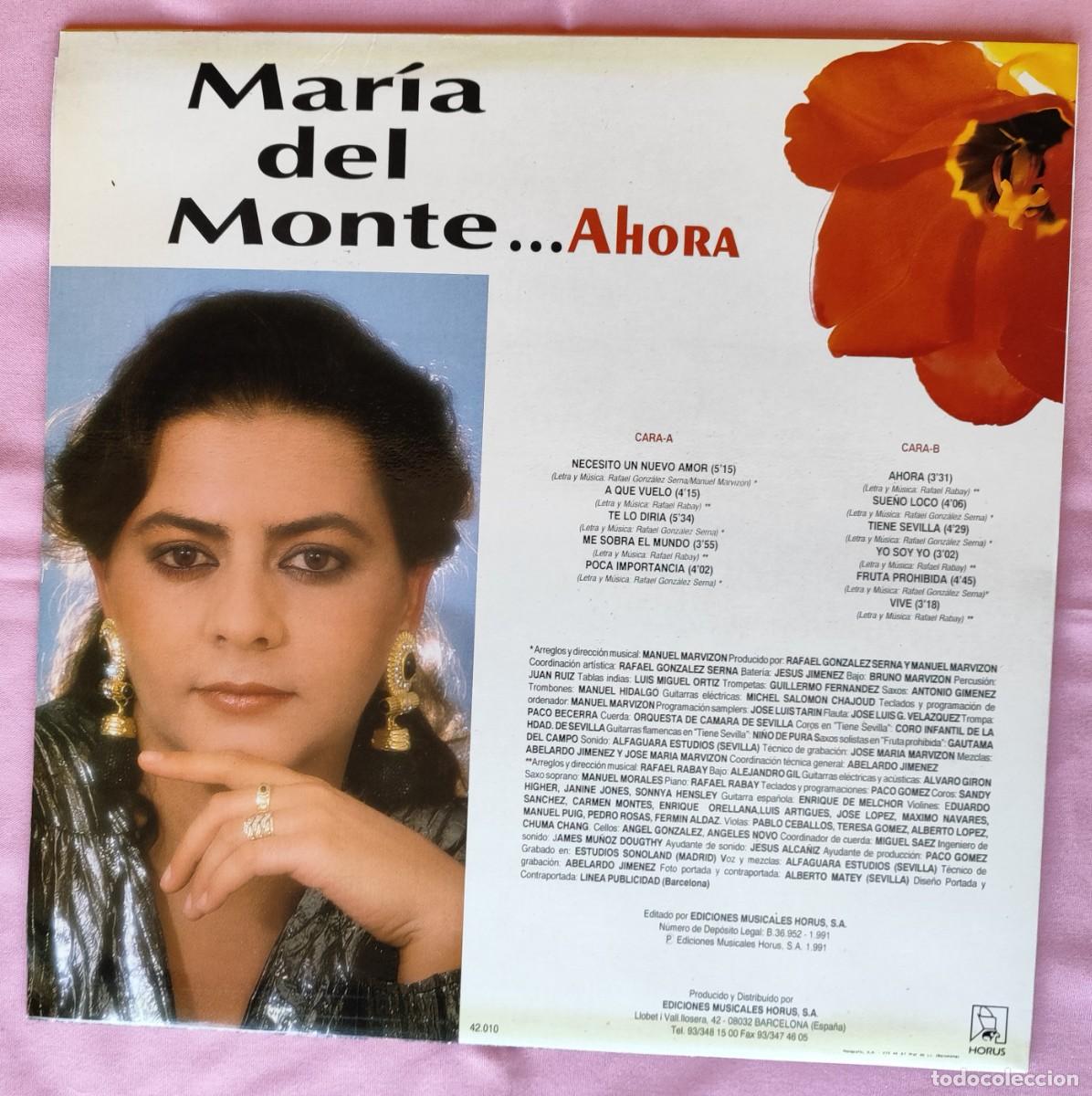 Discos de vinilo: MAR&Iacute;A DEL MONTE .- ... AHORA. - Foto 2