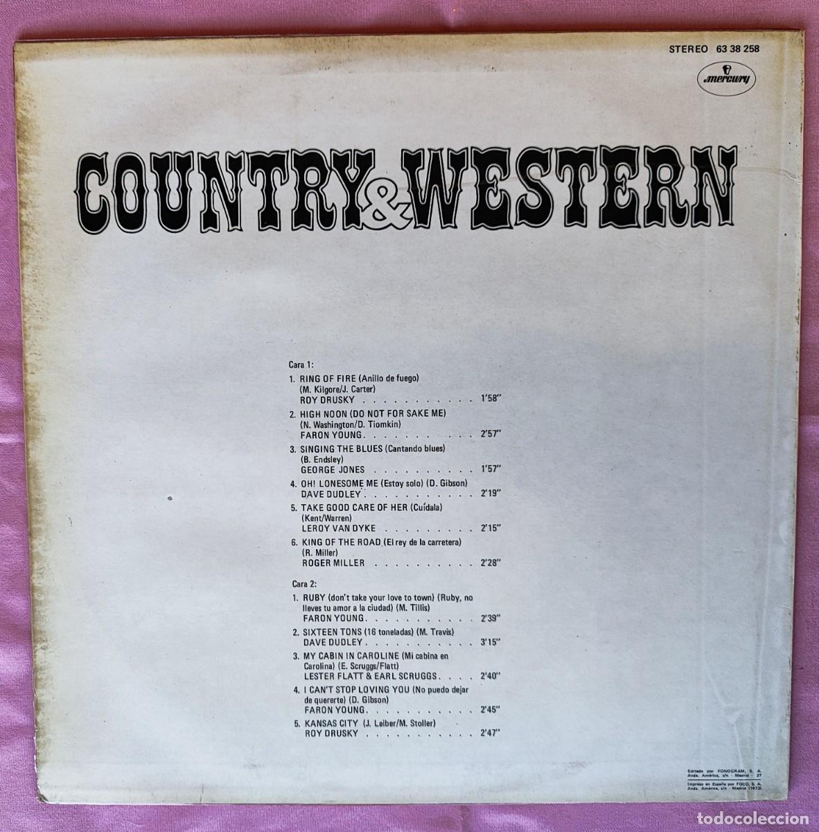 Discos de vinilo: COUNTRY WESTERN VOL. 1. - Foto 2