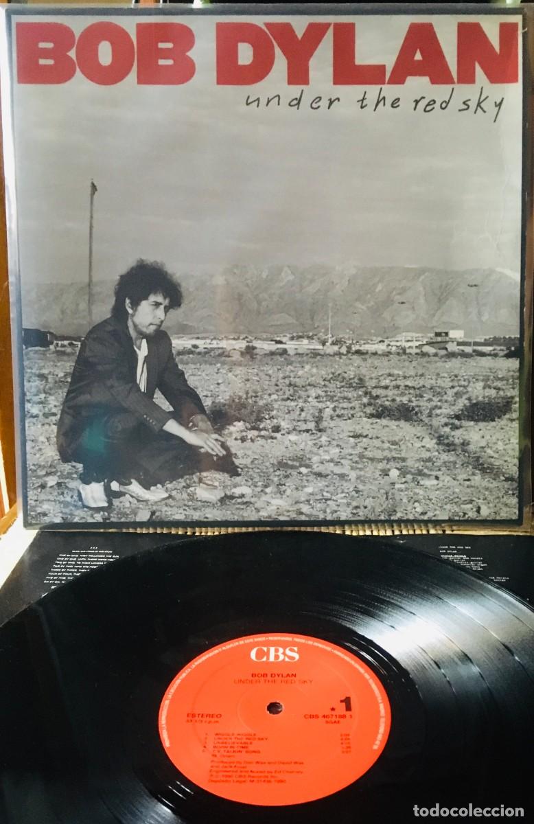 Discos de vinilo: BOB DYLAN - UNDER THE RED SKY, LP edic Spain 1990 - Foto 1