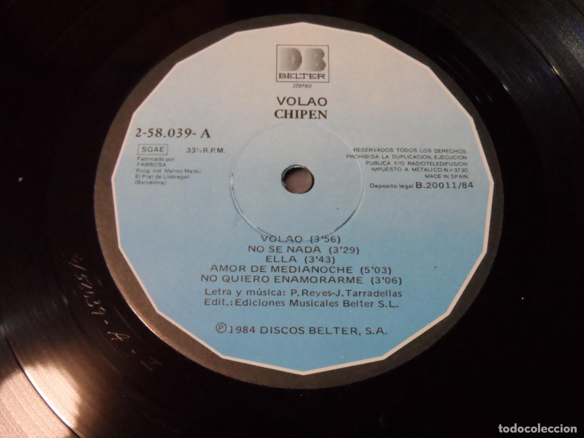 Discos de vinilo: Chipen - Volao (SPAIN 1984) - Foto 3