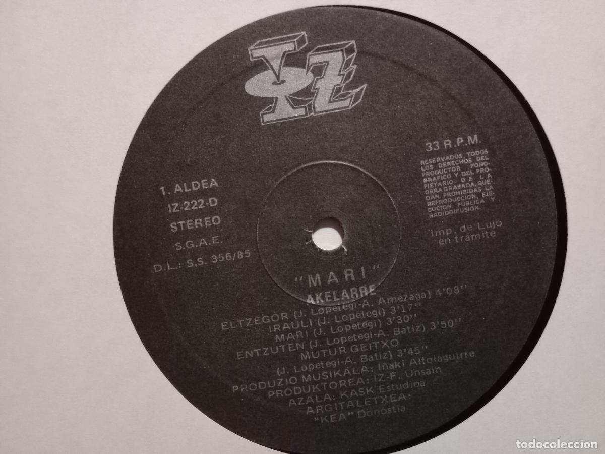 Discos de vinilo: akelarre - mari - akelarre - Foto 6