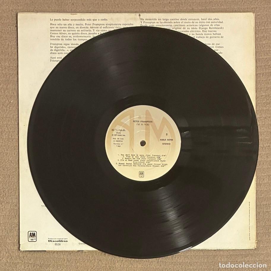 Discos de vinilo: LP. PETER FRAMPTON. I&acute;M IN YOU (093VIN) - Foto 4