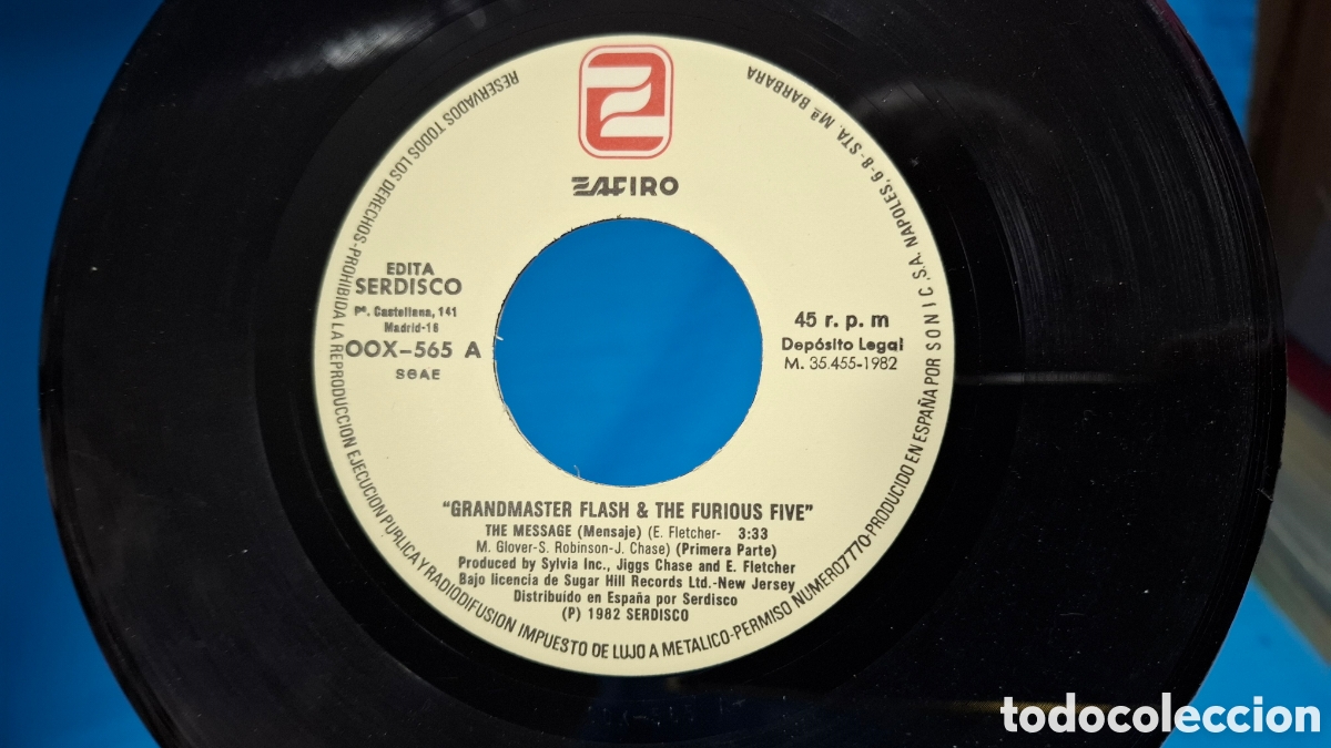 Discos de vinilo: GRAND MASTER FLASH & THE FURIOUS FIVE - Foto 3
