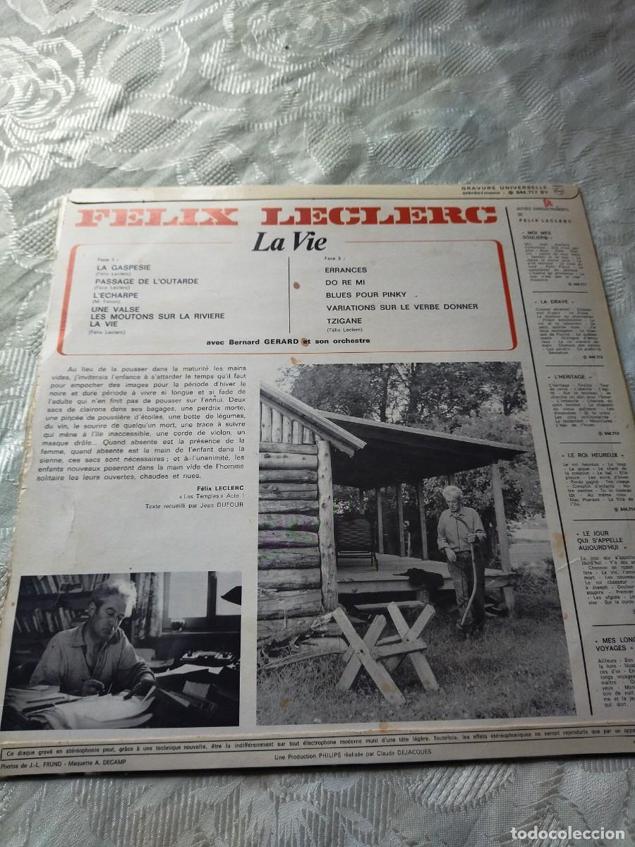 Discos de vinilo: F&eacute;lix Leclerc - Vol.7 - La Vie - Foto 5