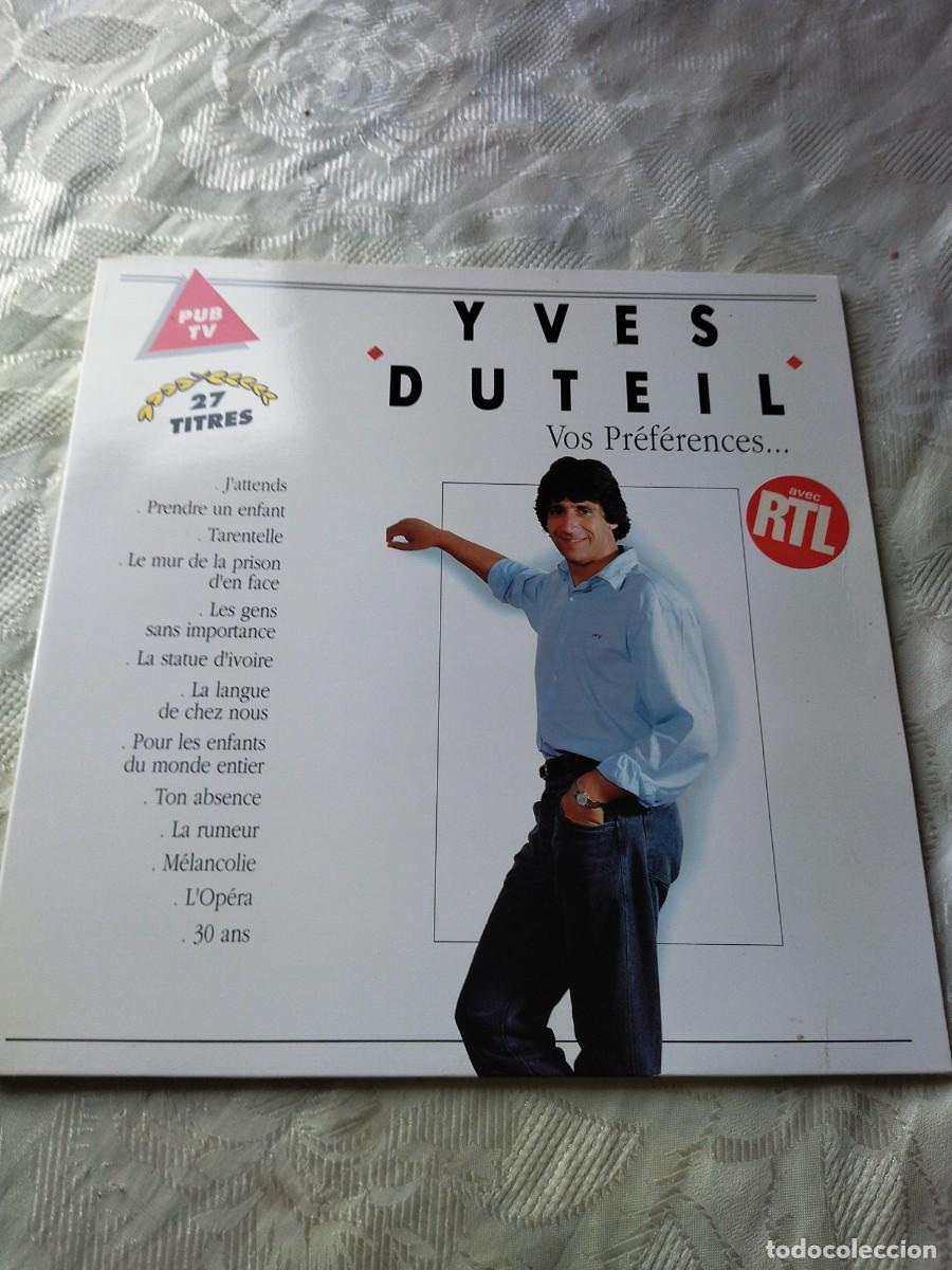 Discos de vinilo: Yves Duteil &ndash; Vos Pr&eacute;f&eacute;rences, 2 lps - Foto 1