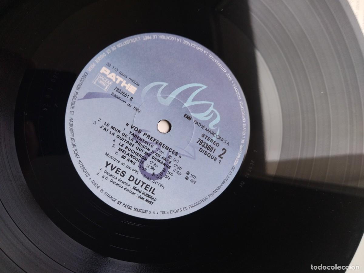 Discos de vinilo: Yves Duteil &ndash; Vos Pr&eacute;f&eacute;rences, 2 lps - Foto 4
