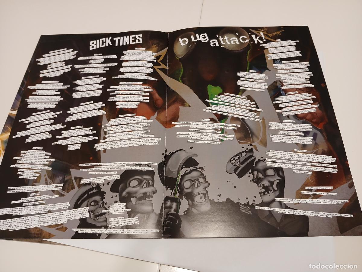 Discos de vinilo: SICK TIMES / BUG ATTACK! -SICK TIMES / BUG ATTACK!- (2021) LP DISCO VINILO - Foto 7