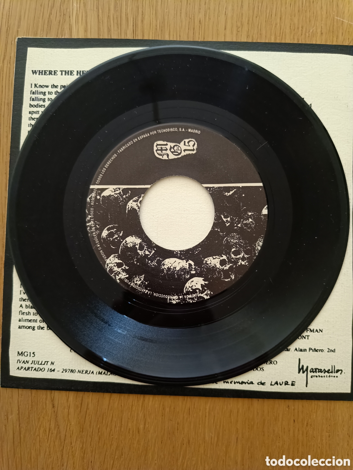 Discos de vinilo: MG-15 7&rdquo; Holy Earth (Raro) - Foto 5