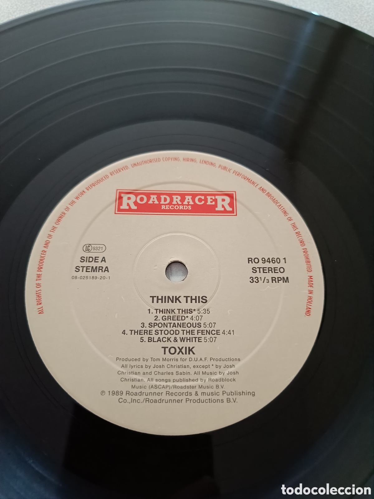 Discos de vinilo: Toxik LP Think This (1989) - Foto 4