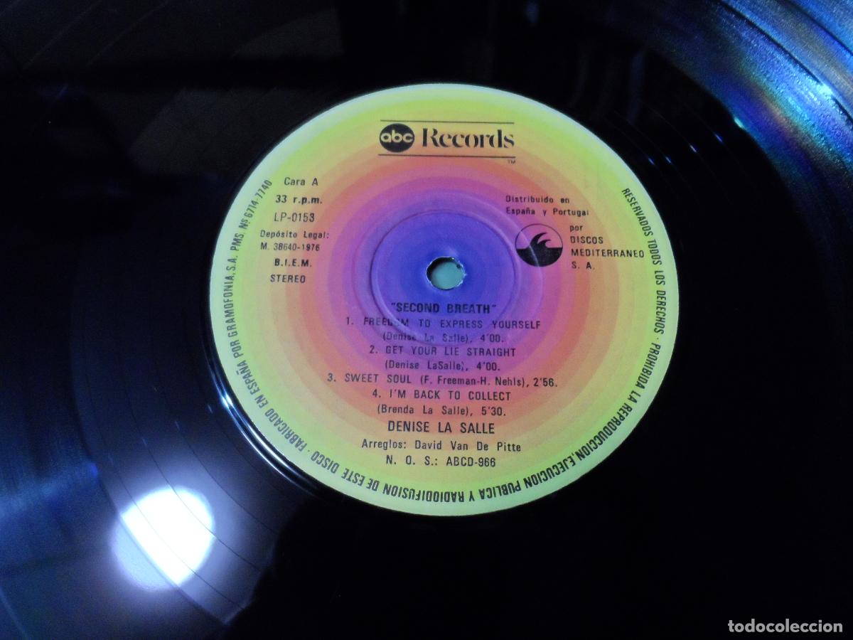 Discos de vinilo: DENISE LA SALLE - Second Breath (SPAIN 1976) - Foto 4