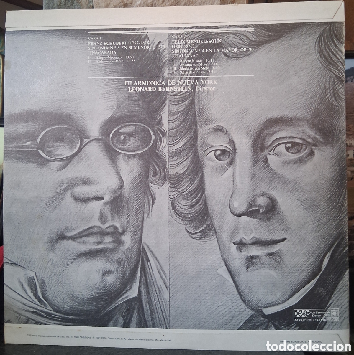 Discos de vinilo: LP-LEONARD BERNSTEIN-Filarm&oacute;nica de Nueva York. - Foto 2