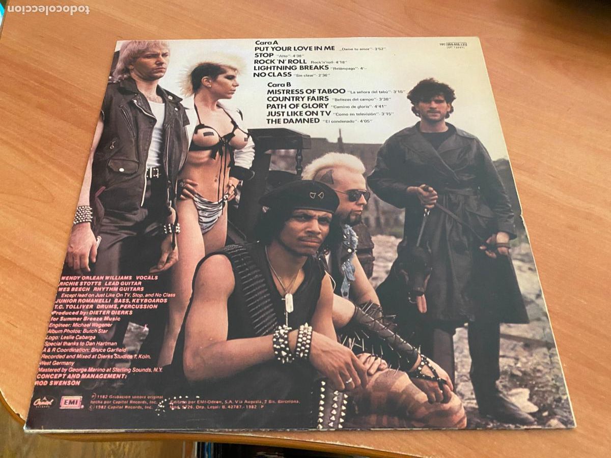 Discos de vinilo: PLASMATICS (GOLPE DE ESTADO) LP ESPA&Ntilde;A 1982 (B-53) - Foto 3