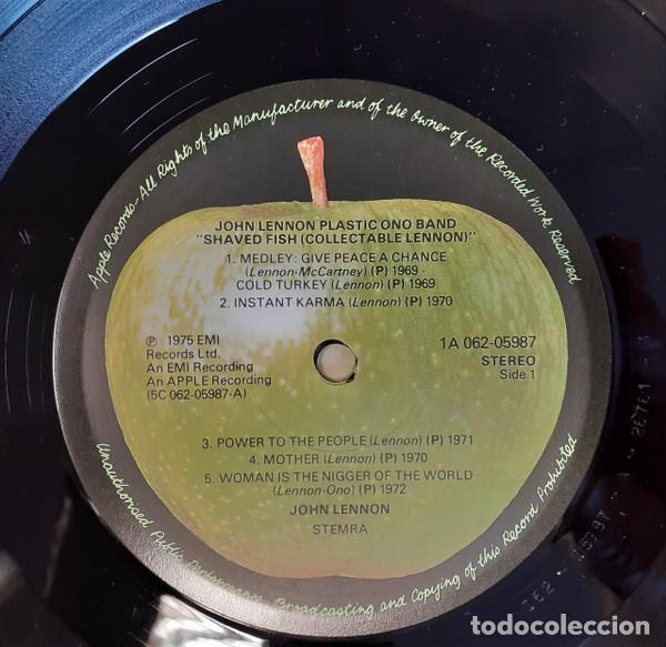 Discos de vinilo: Lennon Plastic Ono Band Shaved Fish EX EX - Foto 2