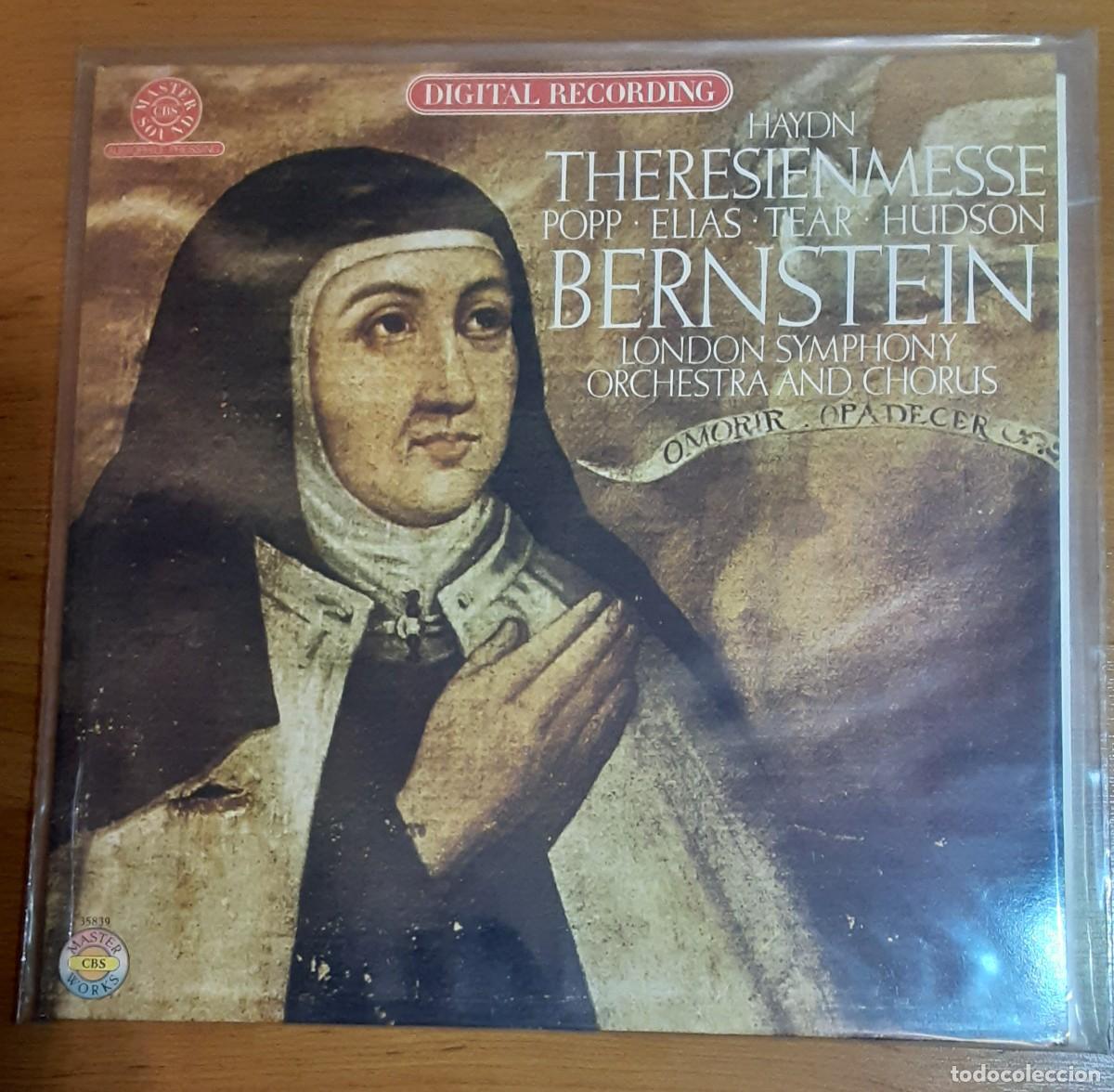 Discos de vinilo: LP - HAYDN THERESIENMESSE BERNSTEIN - Foto 1