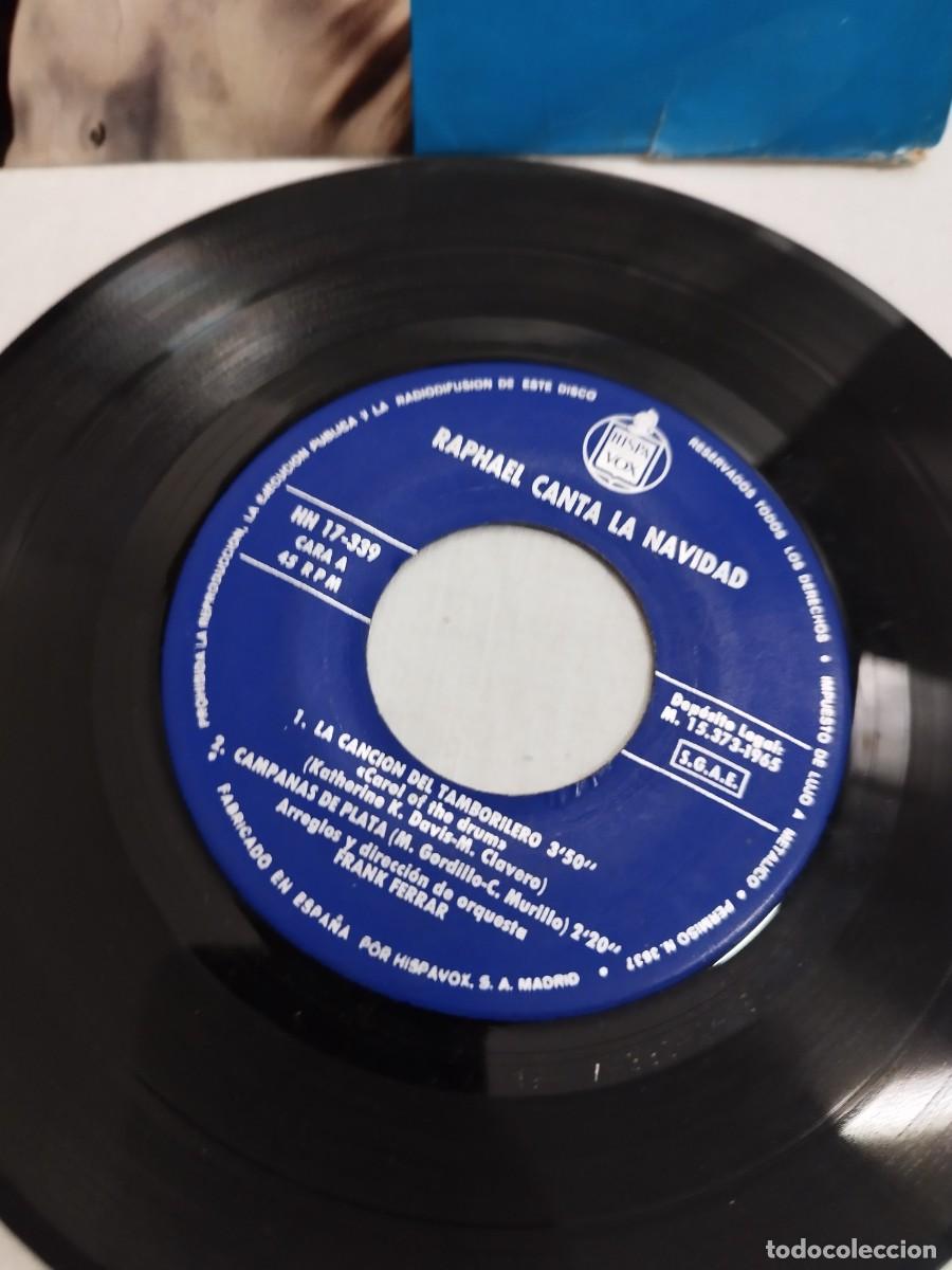 Discos de vinilo: Raphael, canta a la navidad Single 7&rdquo;. - Foto 2