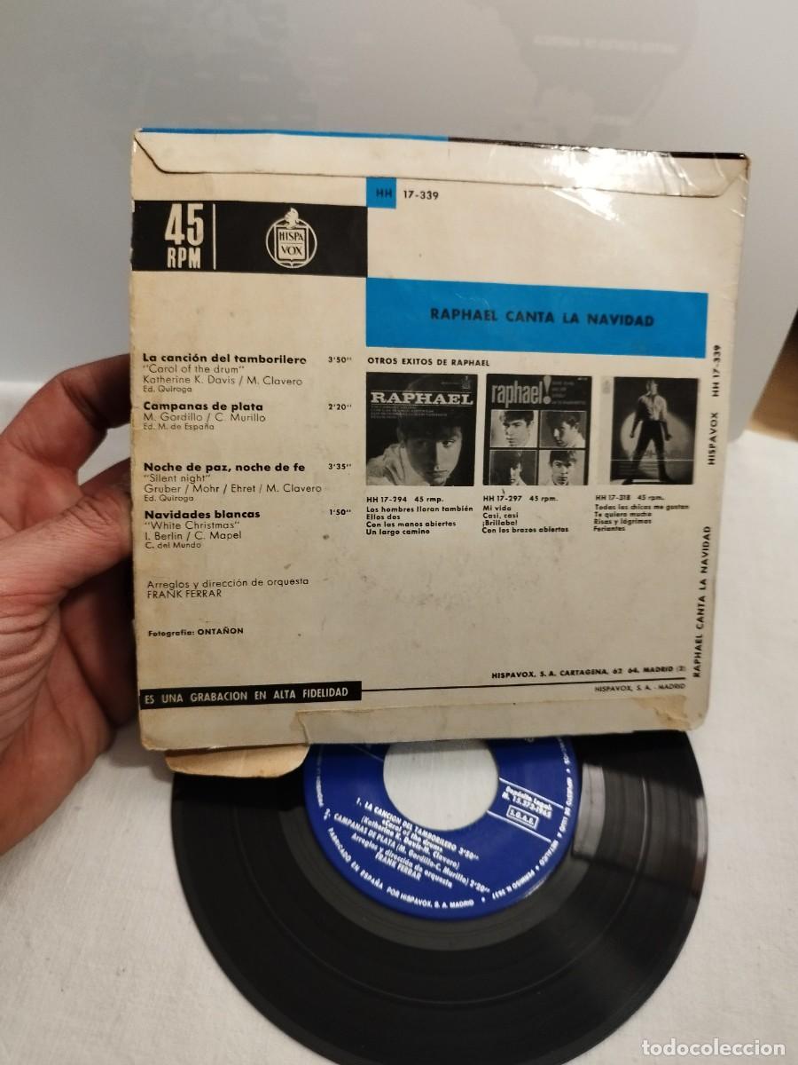 Discos de vinilo: Raphael, canta a la navidad Single 7&rdquo;. - Foto 4